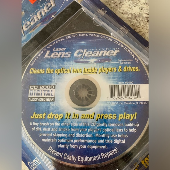 CD 2000 Laser Lens Cleaner for Disc Drives CD DVD GAME PC/MAC Anti-Static - Picture 3 of 6